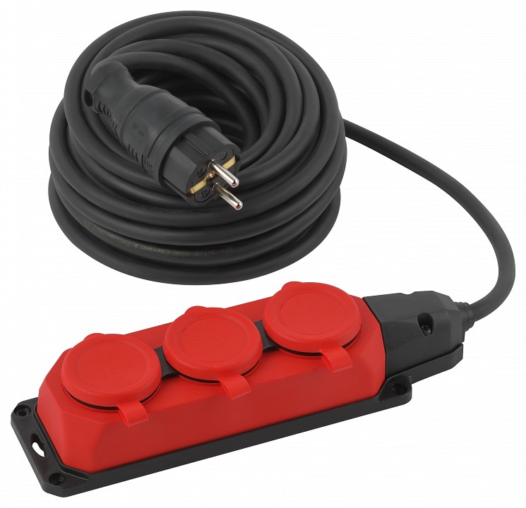 Удлинитель на катушке ЭРА UK-3e-3x1,5-10m-IP44(KG) 3 розетки 10 м 3х1.5 мм² IP44 UK-3e-3x1,5-10m-IP44(KG)