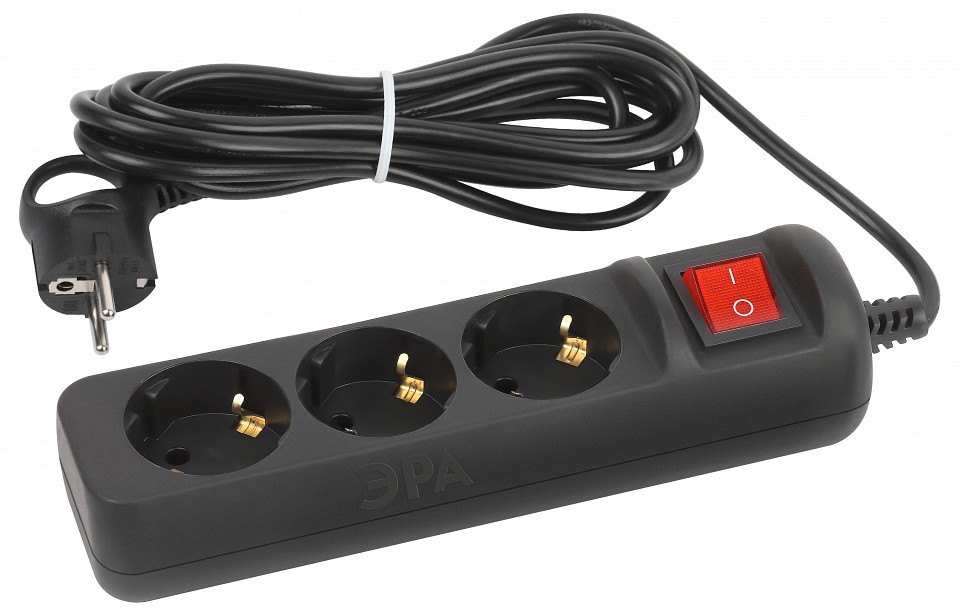 Удлинитель с выключателем Эра  UX-3es-5m-B