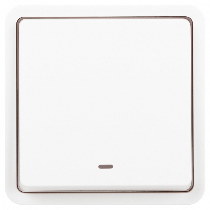 Переключатель одноклавишный с подсветкой Эра Эра Эксперт 11-1527-01