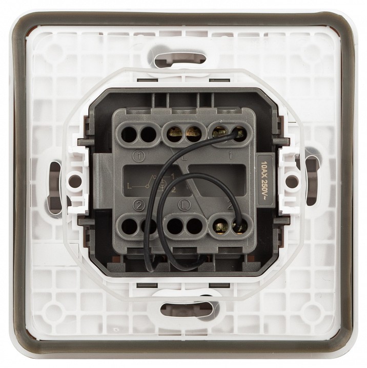 Переключатель одноклавишный с подсветкой Эра Эра Эксперт 11-1527-01