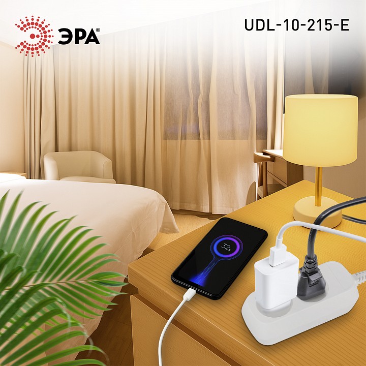 Удлинитель Эра  UDL-10-250-E