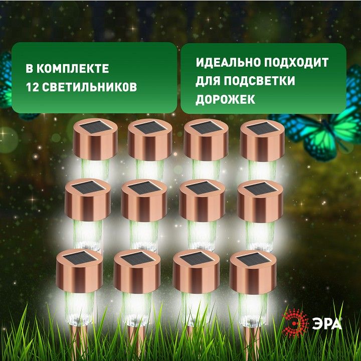 Наземный низкий светильник Эра  SL-SS30-CPR-M