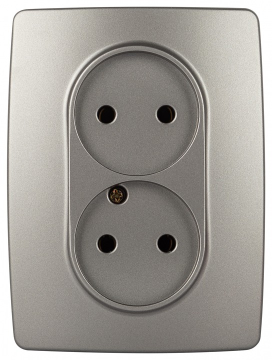 Розетка двойная без заземления Эра Эра 12 12-2107-16