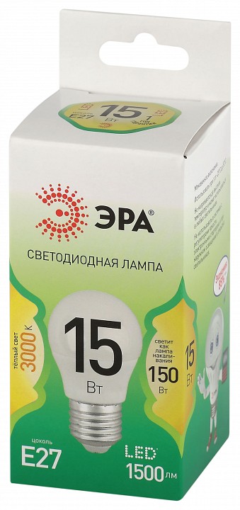 Лампа светодиодная Эра Green Line LED P45-15W-830-E27 GL