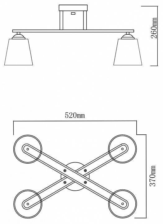 Потолочная люстра Escada Silva 1101/4PL