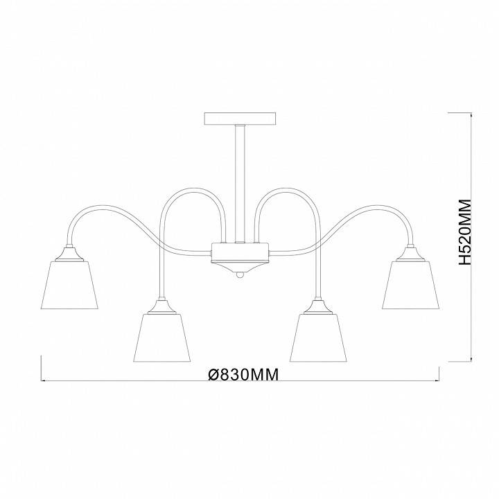 Люстра на штанге Escada Cobra 1147/8P