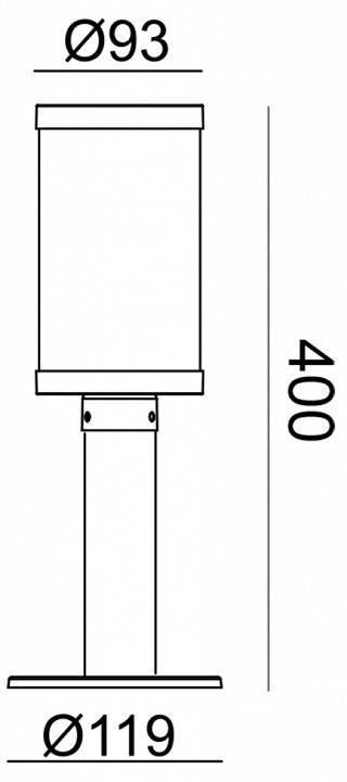 Наземный низкий светильник Escada 30003 30003G/03