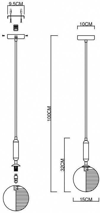 Подвесной светильник EVOLUCE Aveiro SLE1096-103-01