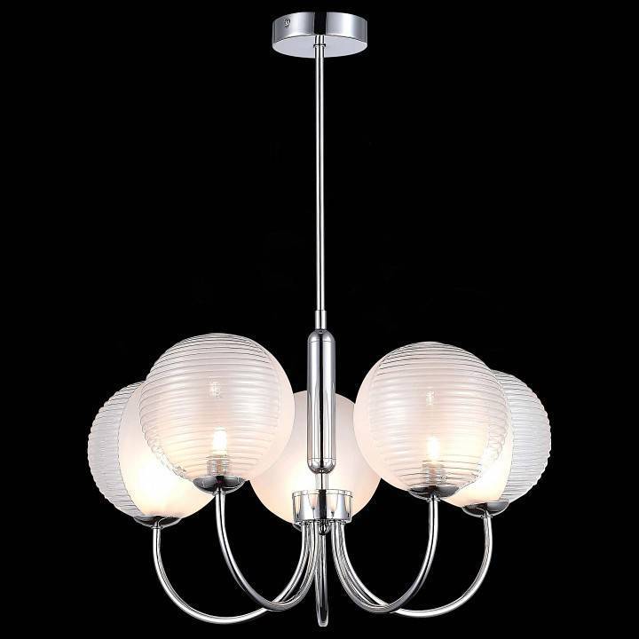 Люстра на штанге EVOLUCE Aveiro 5 ламп SLE1096-103-05