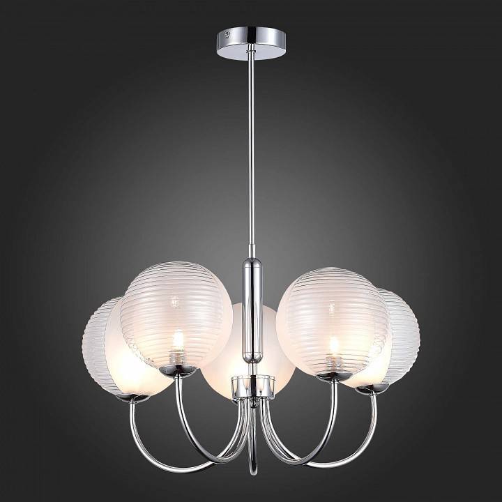 Люстра на штанге EVOLUCE Aveiro 5 ламп SLE1096-103-05