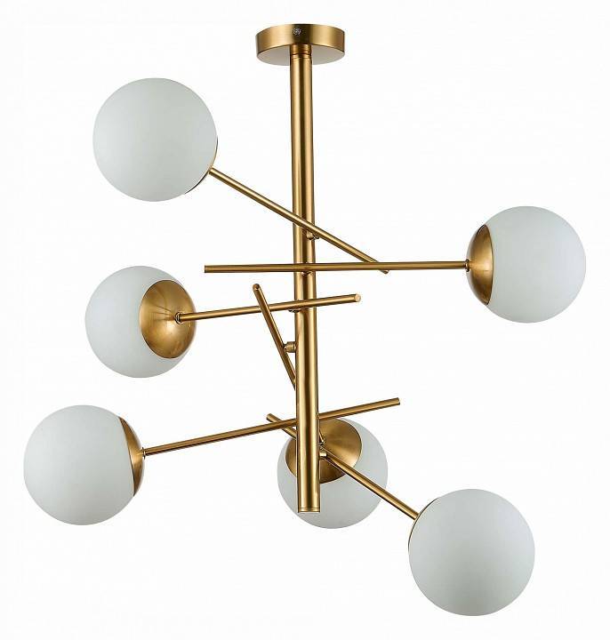 Люстра на штанге EVOLUCE Velio 6 ламп SLE1099-302-06