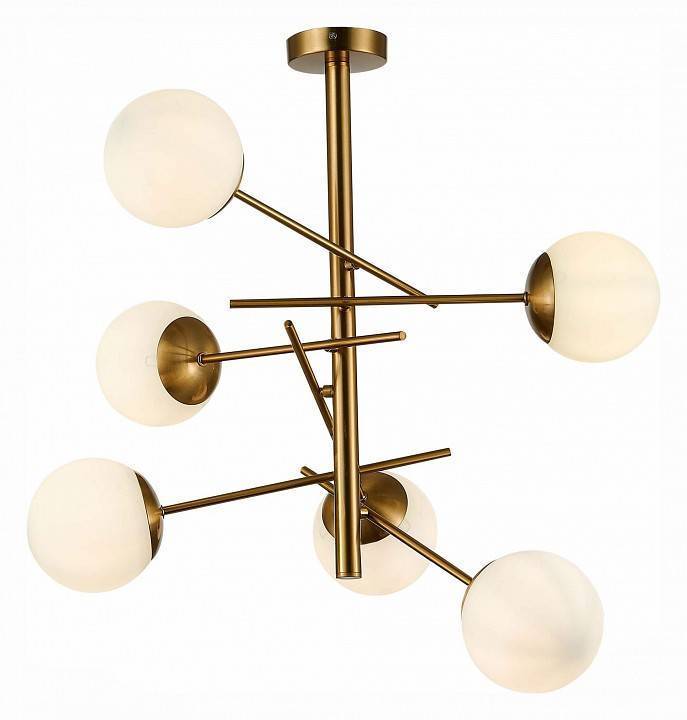 Люстра на штанге EVOLUCE Velio 6 ламп SLE1099-302-06