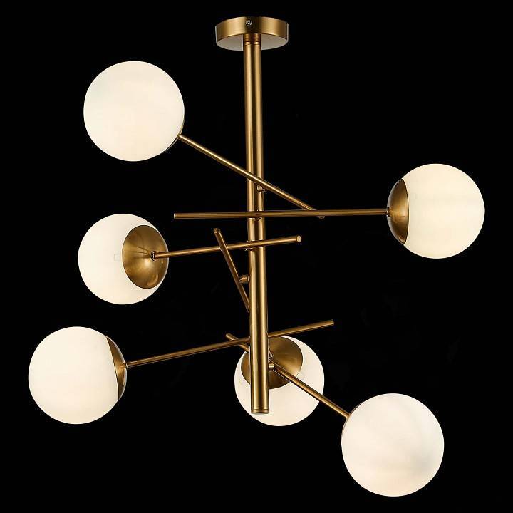 Люстра на штанге EVOLUCE Velio 6 ламп SLE1099-302-06