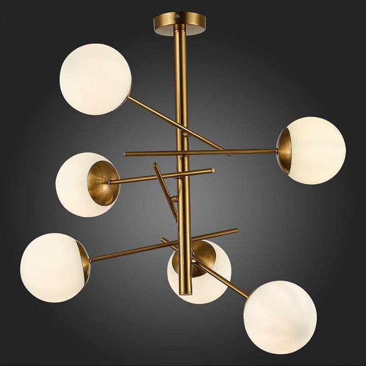 Люстра на штанге EVOLUCE Velio 6 ламп SLE1099-302-06