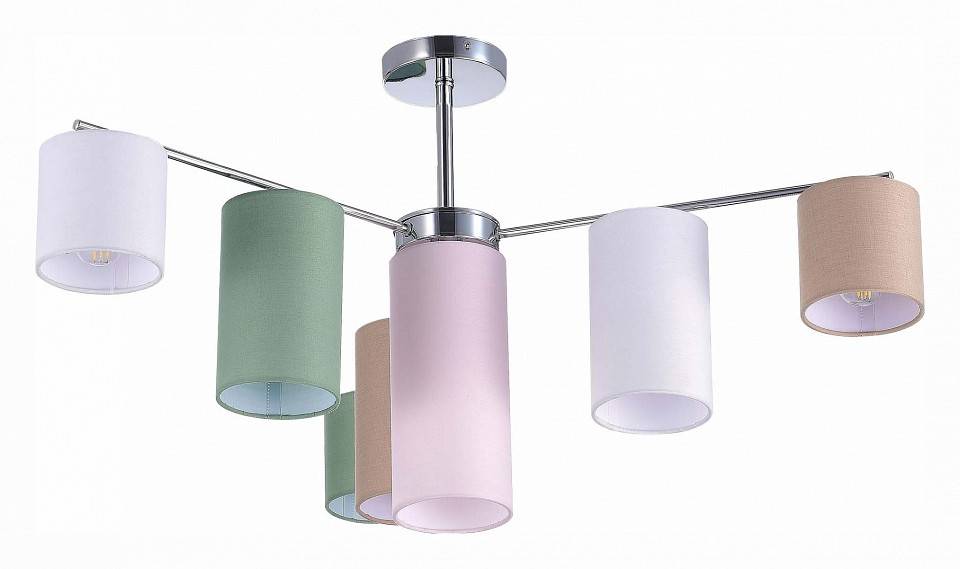 Люстра на штанге EVOLUCE Essenza 7 ламп SLE300602-07