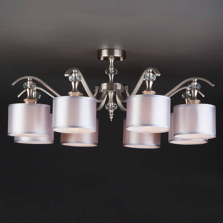 Люстра на штанге Eurosvet Ofelia 60070/8 сатин-никель 60070/8