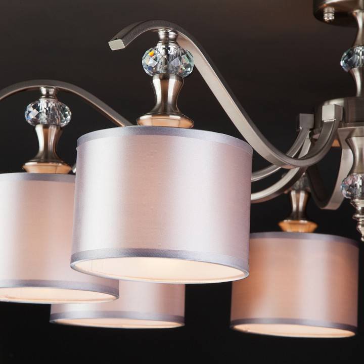 Люстра на штанге Eurosvet Ofelia 60070/8 сатин-никель 60070/8