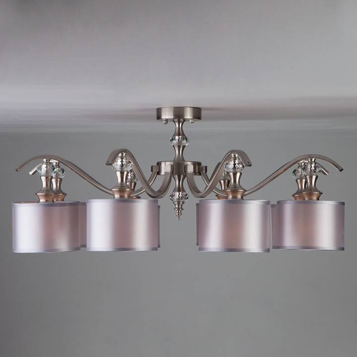 Люстра на штанге Eurosvet Ofelia 60070/8 сатин-никель 60070/8