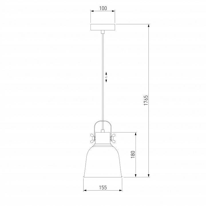 Подвесной светильник Eurosvet Projector зеленый 50083/1