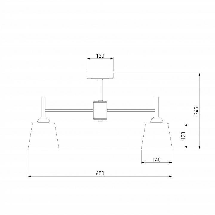 Люстра на штанге Eurosvet Fresco 70085/5 белый