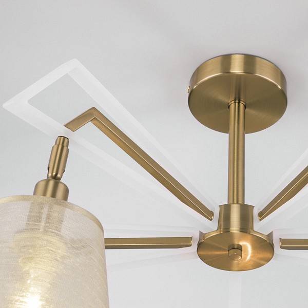 Люстра на штанге Eurosvet Alicante 60082/5 золотая бронза 60082/5