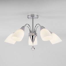 Люстра на штанге Eurosvet Ellene 30149/5 хром 30149/5