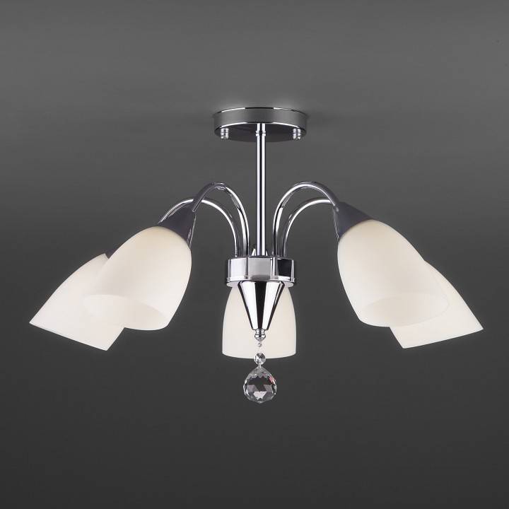 Люстра на штанге Eurosvet Ellene 30149/5 хром 30149/5
