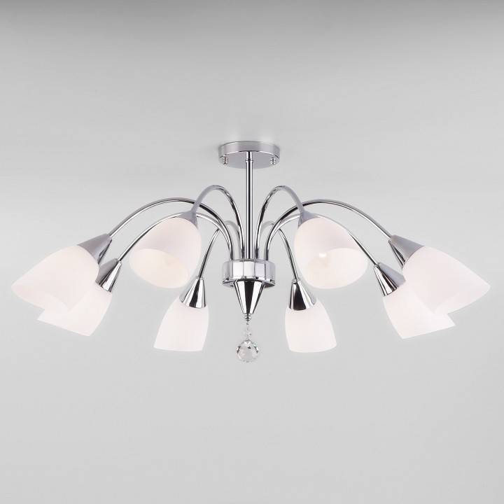 Люстра на штанге Eurosvet Ellene 30149/8 хром 30149/8