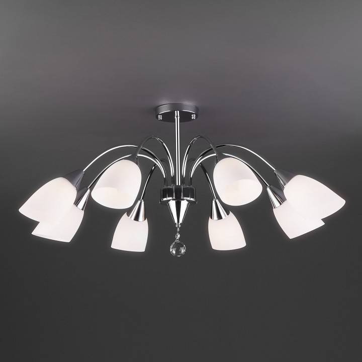 Люстра на штанге Eurosvet Ellene 30149/8 хром 30149/8