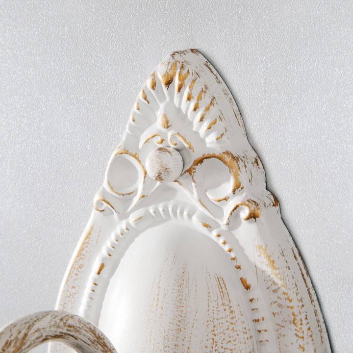 Бра Eurosvet Ravenna белый с золотом тонированный хрусталь Strotskis 10104/1