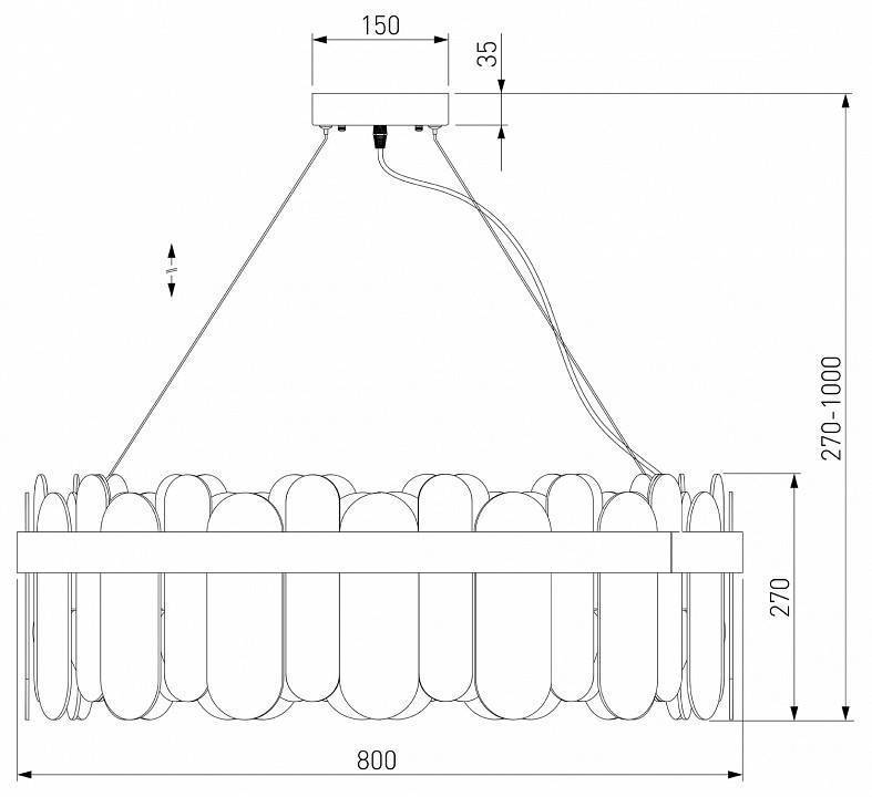 Подвесной светильник Bogate's Conte 1 333/10