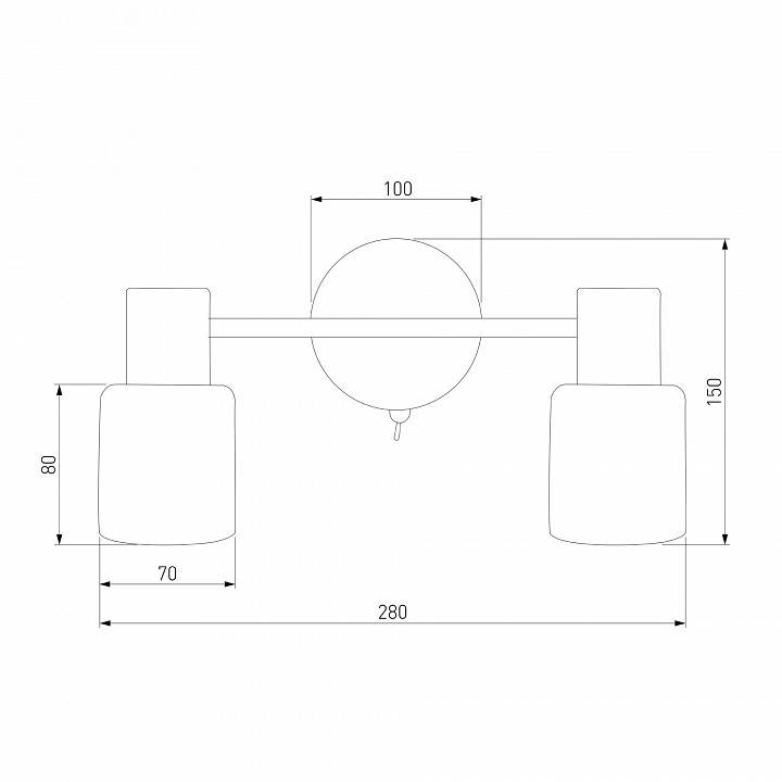 Бра Eurosvet Corso 20089/2 хром