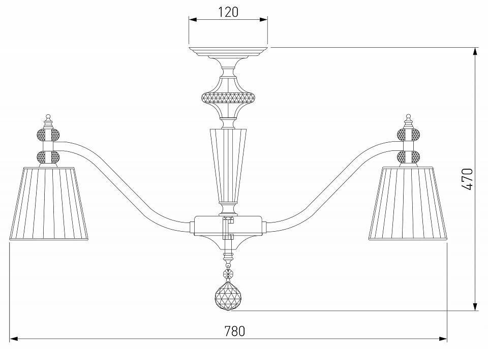 Люстра на штанге Eurosvet Diva a053462 a053462