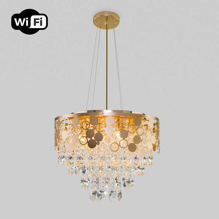 Подвесной светильник Eurosvet Lianna 10123/8 золото Strotskis Smart 10123/8