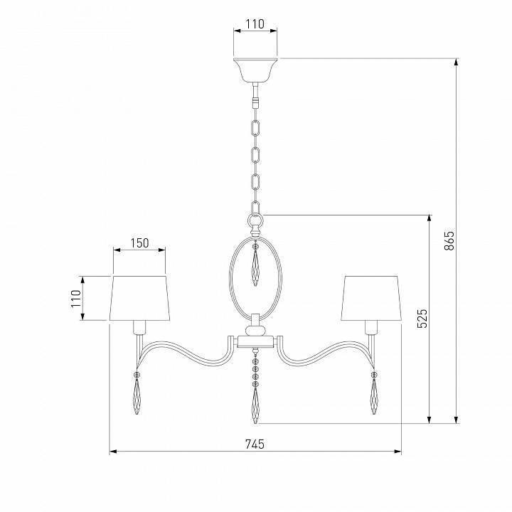 Подвесная люстра Eurosvet Madera 10127/8 хром Strotskis Smart 10127/8