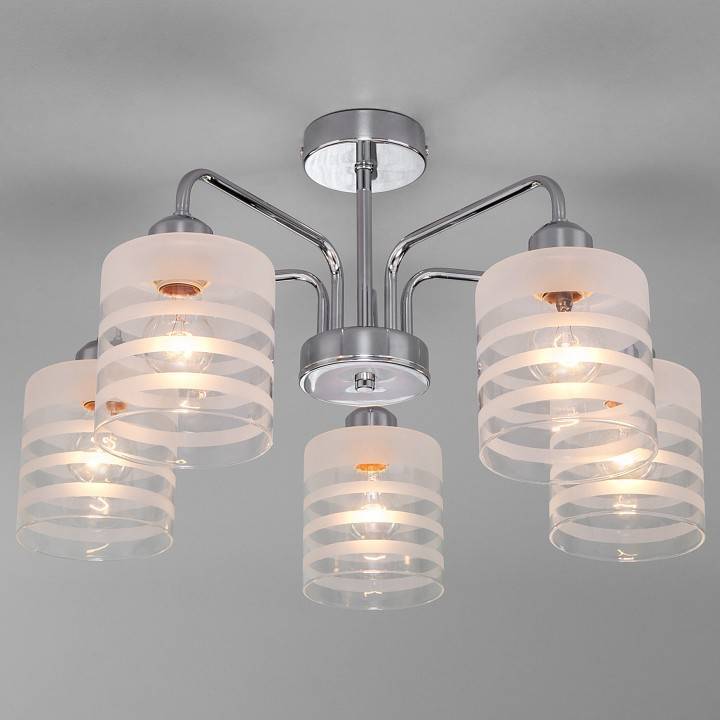 Люстра на штанге Eurosvet Essence хром 30176/5