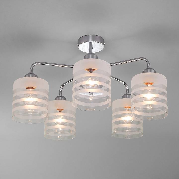 Люстра на штанге Eurosvet Essence хром 30176/5