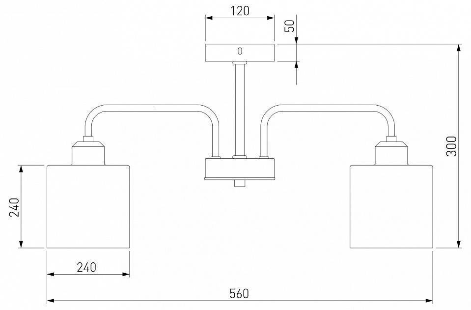 Люстра на штанге Eurosvet Essence хром 30176/5