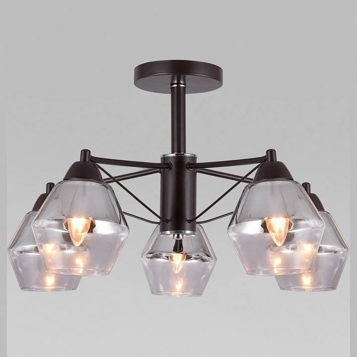 Люстра на штанге Eurosvet Takara 70135/5 кофе 70135/5