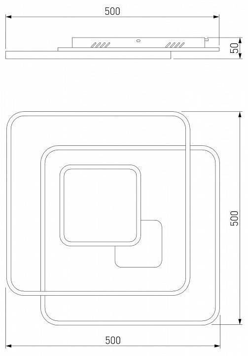 Накладной светильник Eurosvet Caroline 90255/1 белый