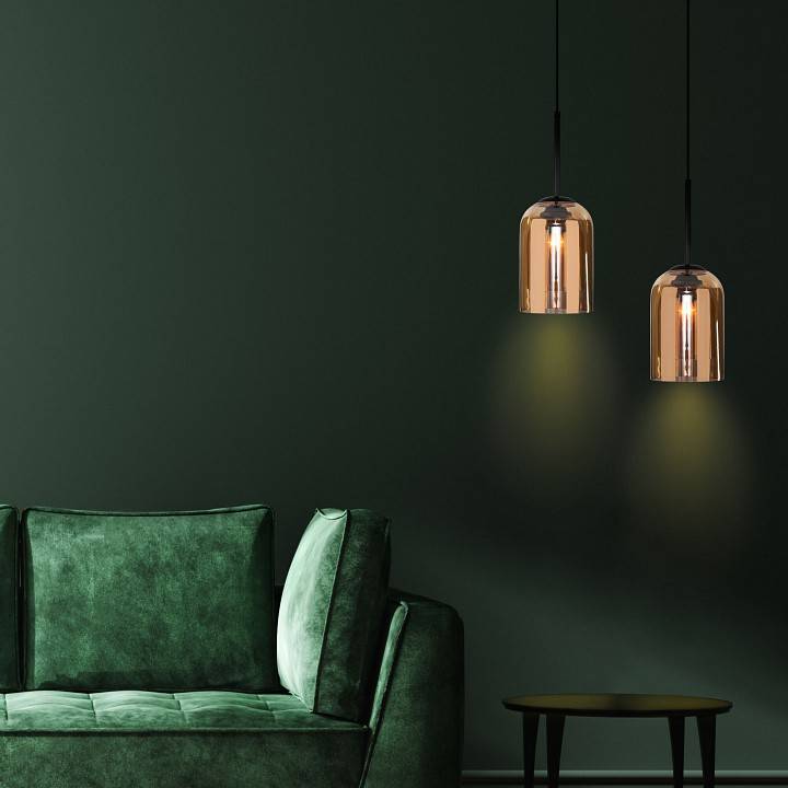 Подвесной светильник Eurosvet Ennio янтарный 50228/1