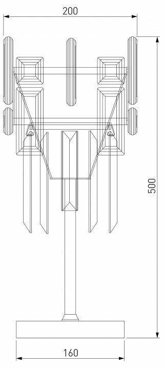 Настольная лампа декоративная Bogates Lago 01108/1 Strotskis