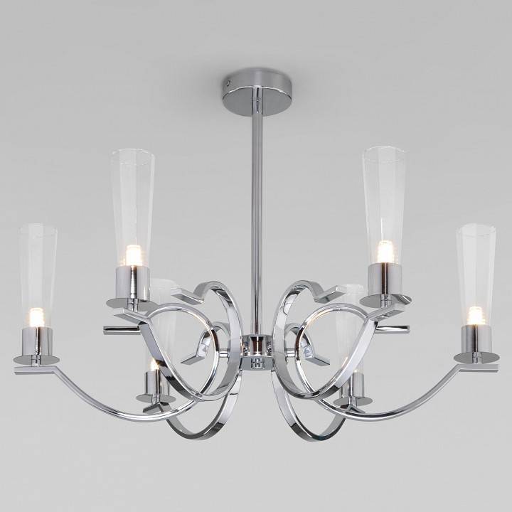 Люстра на штанге Eurosvet Rosher 60141/6 хром 60141/6