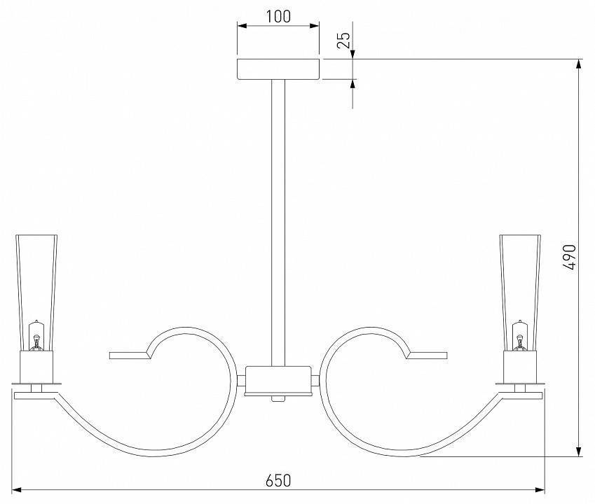 Люстра на штанге Eurosvet Rosher 60141/6 хром 60141/6