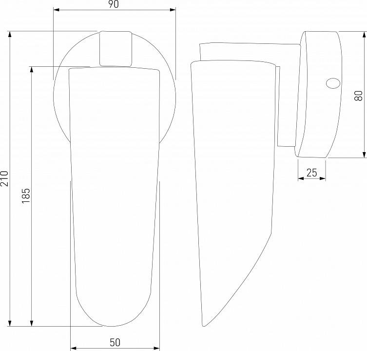 Бра Eurosvet Wing 40037/1 черный жемчуг