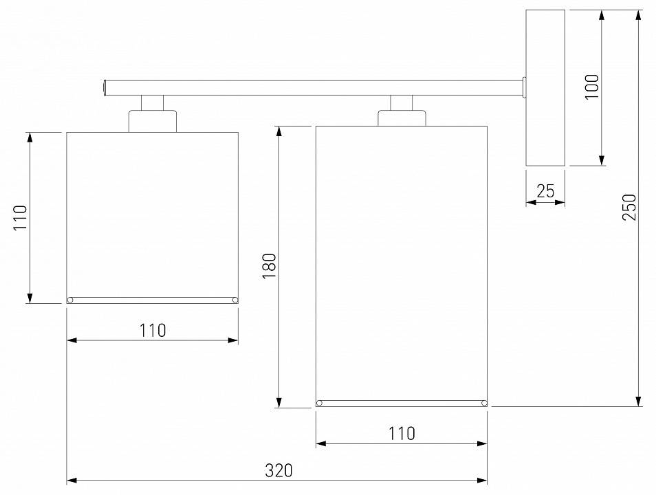 Бра Eurosvet Pastel хром 60151/2