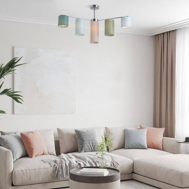 Люстра на штанге Eurosvet Pastel 60151/7 хром 60151/7