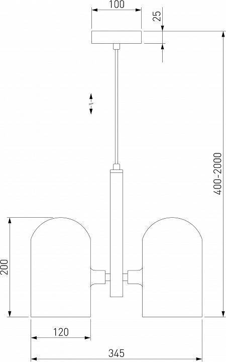 Подвесная люстра Eurosvet Bambola 50357/3 латунь