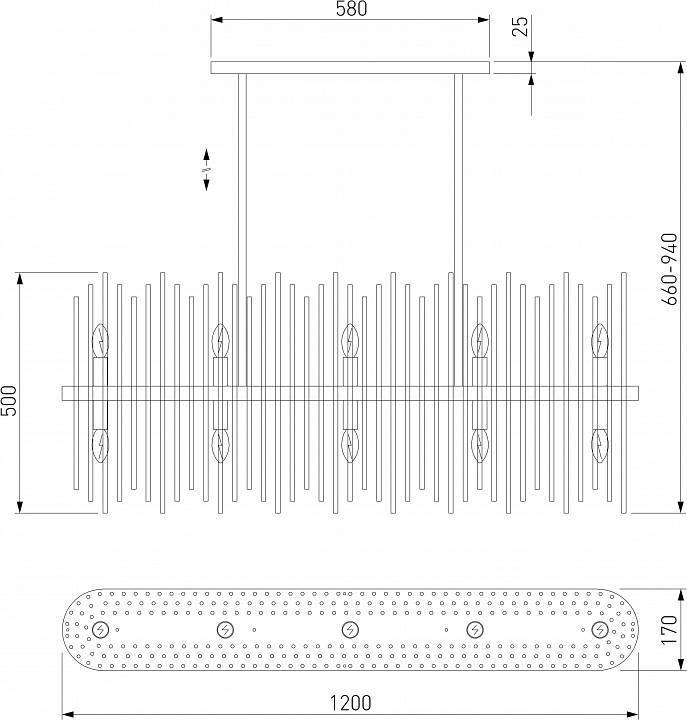 Люстра на штанге Bogate's Allure 486/10
