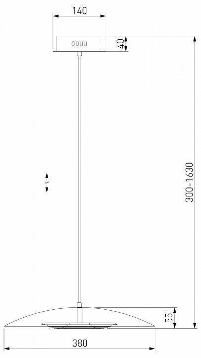 Подвесной светильник Eurosvet Kontur 90328/1 черный